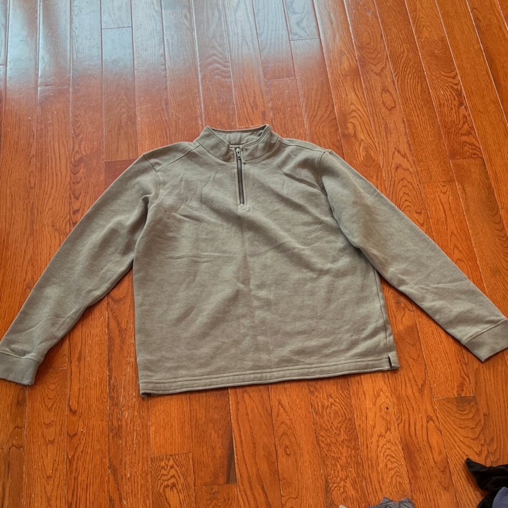 Men's Classic Gray Zip-Up Sweater